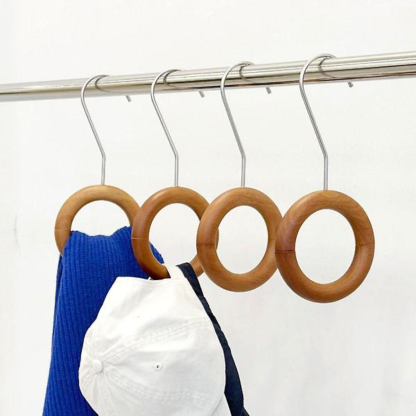  올지 헤리티지 원목 링 다기능 걸이 2P 넥타이 벨트 걸이 스카프