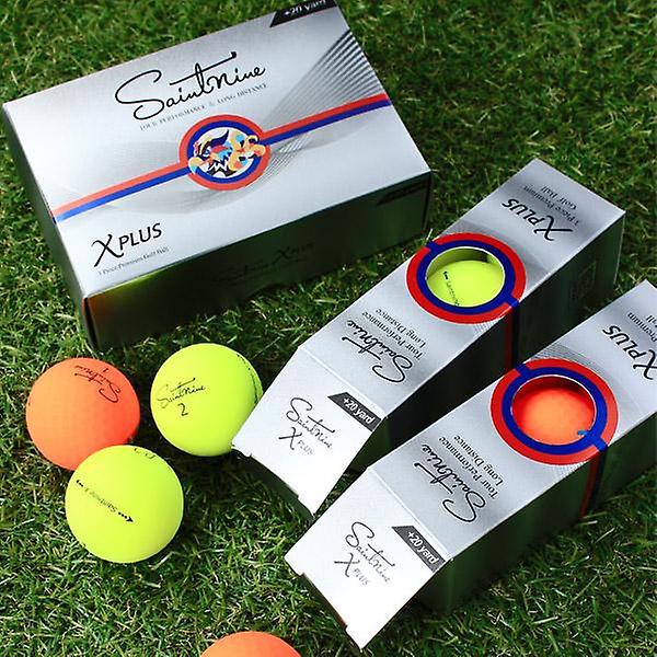  세인트나인 X 플러스 6구 비공인 고반발 3피스 골프공 비거리 장타 스피드 골프볼