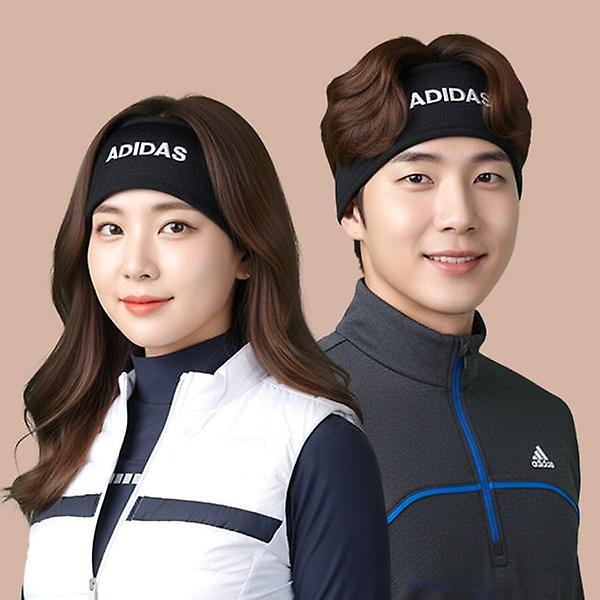  아디다스 방한 양면 스포츠 헤어밴드 골프 러닝 런닝 운동 귀마개 IA9631