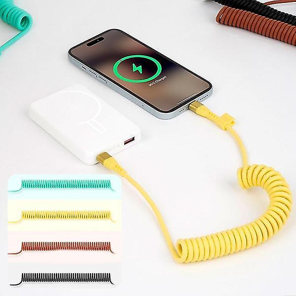  [스마텍] C to C타입  / A타입 스프링 케이블 60w 초고속 충전 선정리 1.5m