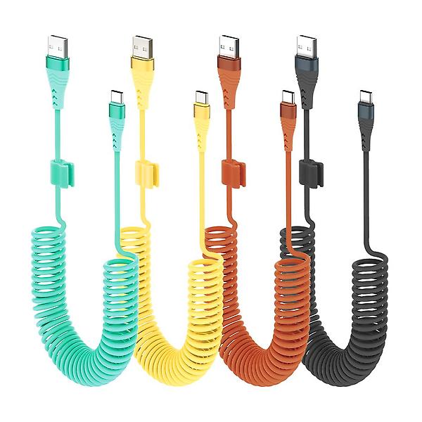  [스마텍] C to C타입  / A타입 스프링 케이블 60w 초고속 충전 선정리 1.5m