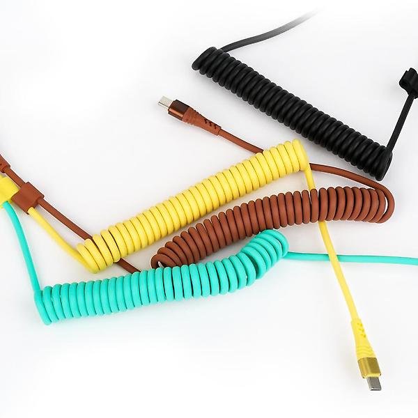  [스마텍] C to C타입  / A타입 스프링 케이블 60w 초고속 충전 선정리 1.5m