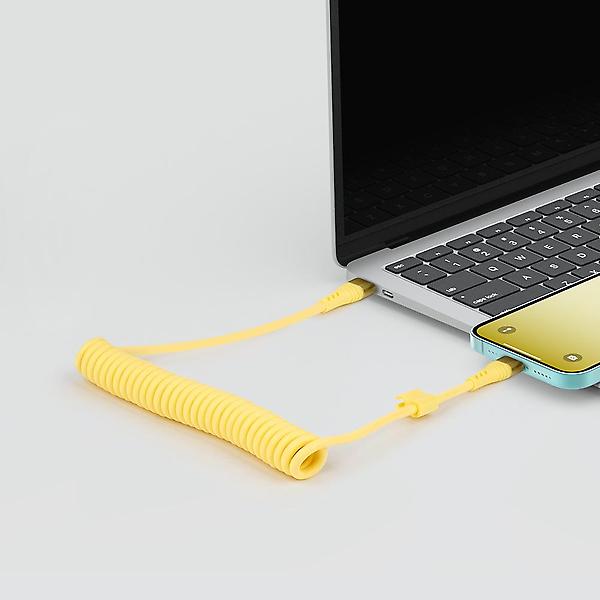  [스마텍] C to C타입  / A타입 스프링 케이블 60w 초고속 충전 선정리 1.5m