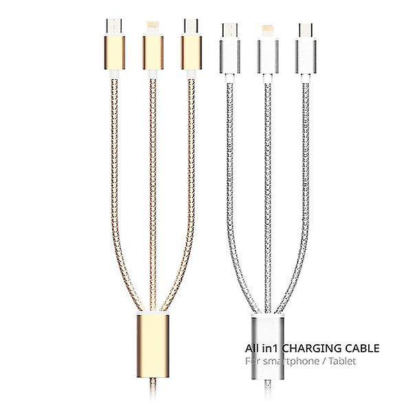  [스마텍] 올인원 5핀/8핀/C타입 메탈케이블 1.2M
