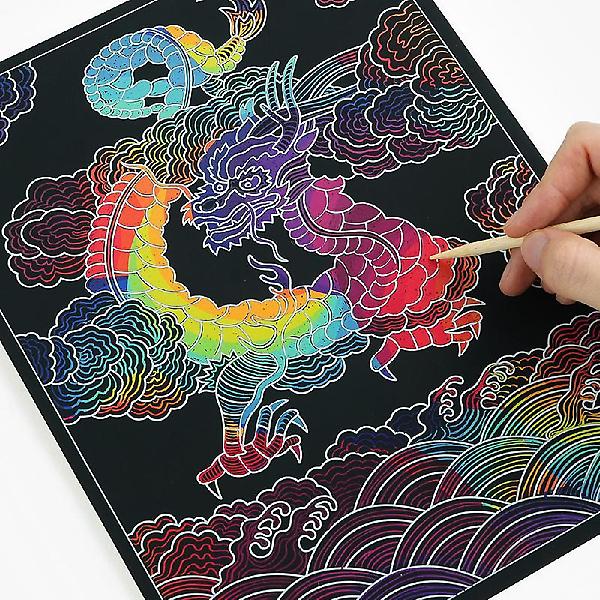  민화 스크래치 페이퍼