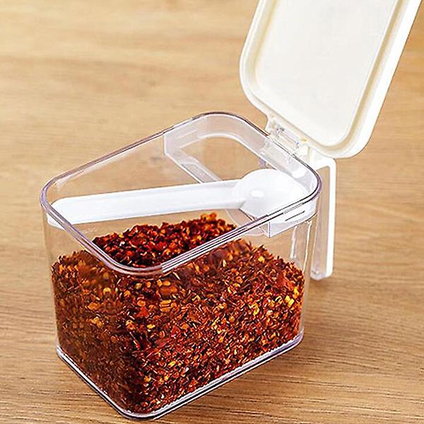  오리스타 스푼 양념통 화이트 600ml 5개 파우더 설탕 소금 조미료통 보관용기