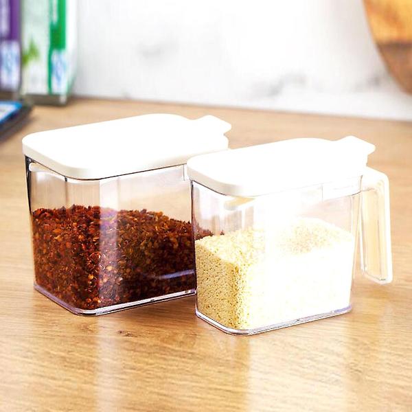  오리스타 스푼 양념통 화이트 600ml 5개 파우더 설탕 소금 조미료통 보관용기
