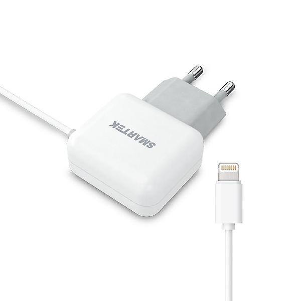  스마텍 2A/5V 8핀 1.2m 일체형 고속충전기 STC-3000A