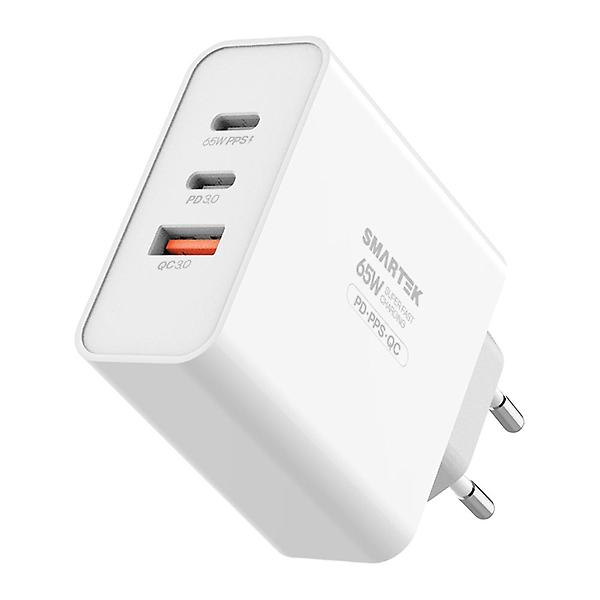  스마텍 65W PD&PPS 3포트 초고속 충전기 STPD-D65W