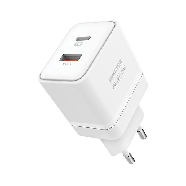  스마텍 25W PD&PPS 2포트 초고속 충전기+C타입케이블 STPD-D25CT