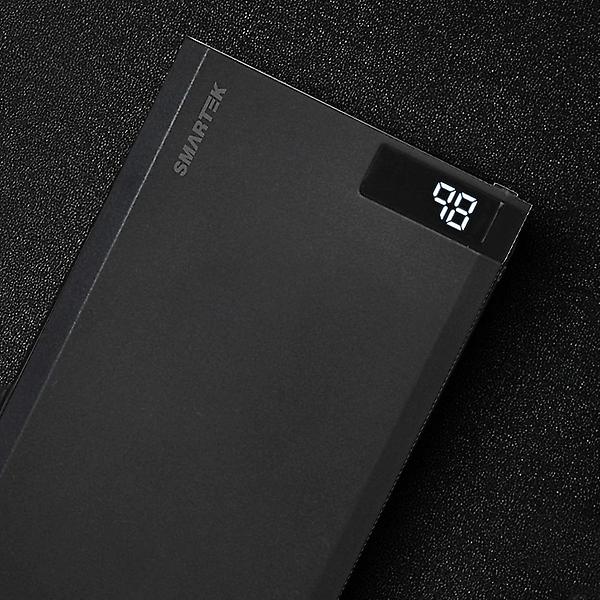  스마텍 18W 고속충전 LED보조배터리 10000mAh STPB-QC1 블랙