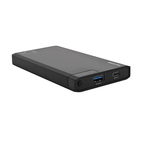  스마텍 18W 고속충전 LED보조배터리 10000mAh STPB-QC1 블랙