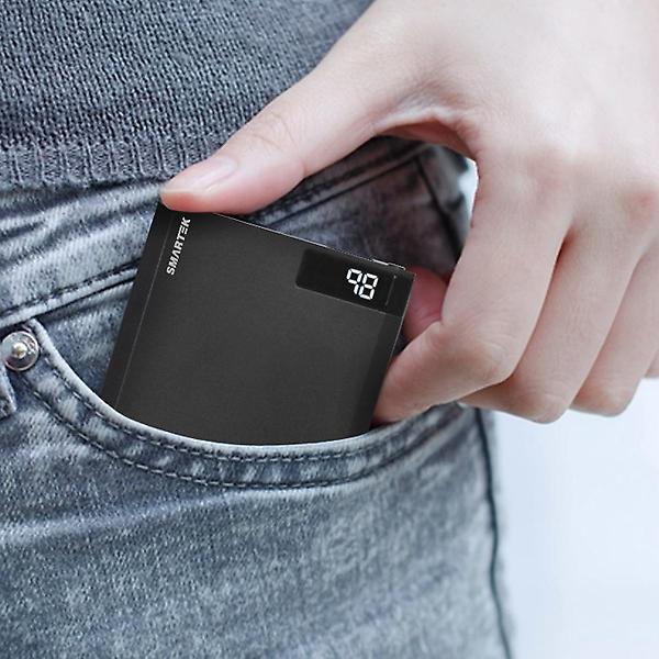  스마텍 18W 고속충전 LED보조배터리 10000mAh STPB-QC1 블랙