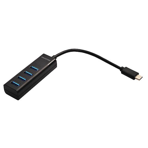  스마텍 C타입 USB 3.0 4포트 노트북 멀티허브 ST-UH100