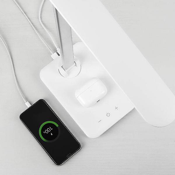  카프 유무선 고속충전 탁상용 LED 스탠드 KF-CL02