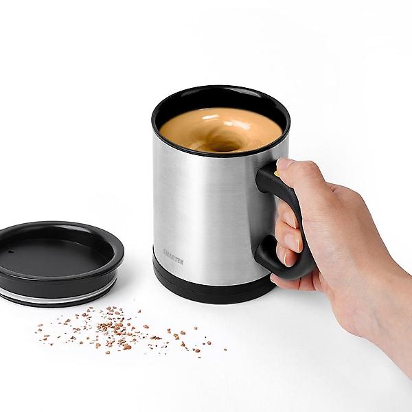  스마텍 자동회전 원터치 쉐이크 머그컵 350ML ST-SM100
