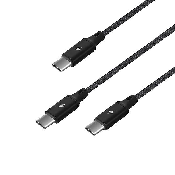  스마텍 PD30W 고속충전 2in1 멀티케이블 1.5m (C타입/8핀)