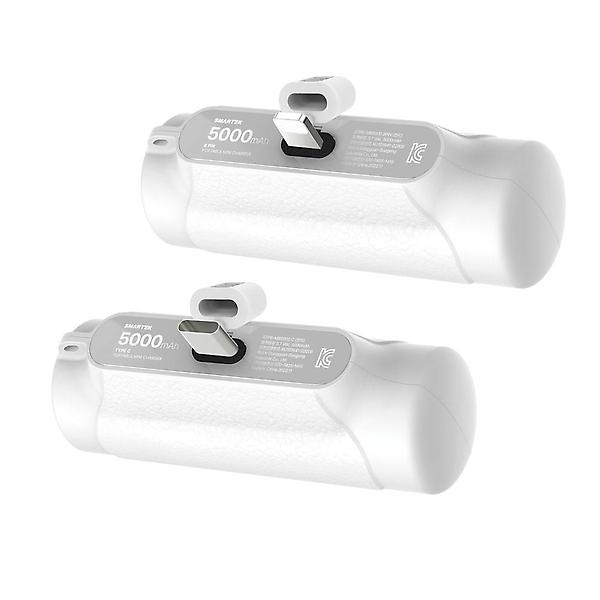  스마텍 5000mAh 일체형 미니 보조배터리(8핀/C타입) STPB-MB5000