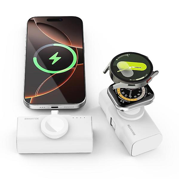  스마텍 2in1 도킹형 보조배터리 5000 미니 일체형 휴대용 C타입 STPB-NDW50