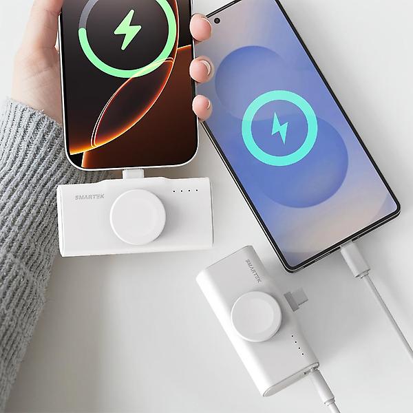  스마텍 2in1 도킹형 보조배터리 5000 미니 일체형 휴대용 C타입 STPB-NDW50