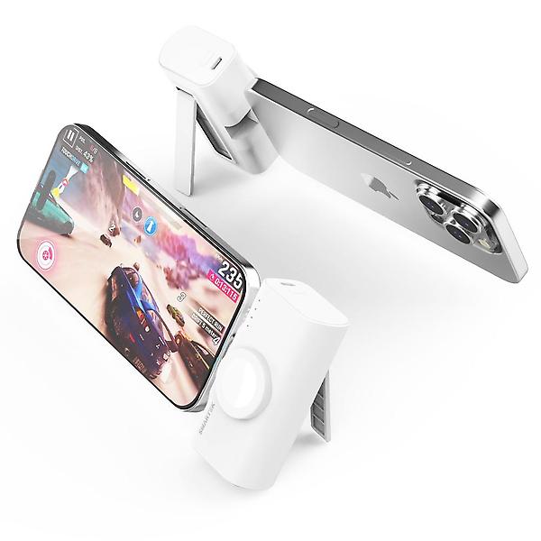  스마텍 2in1 도킹형 보조배터리 5000 미니 일체형 휴대용 C타입 STPB-NDW50