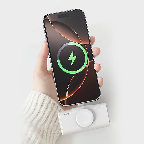  스마텍 2in1 도킹형 보조배터리 5000 미니 일체형 휴대용 C타입 STPB-NDW50