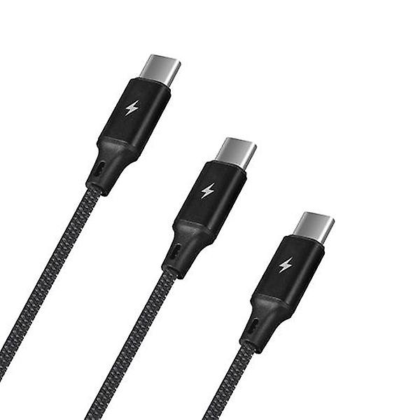  [스마텍] 2in1 3in1 C타입 8핀 고속충전 문어발 멀티 케이블 STCB-CtoCC