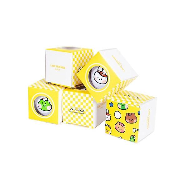  던롭 젝시오 x 라인프렌즈 미니니 3피스 골프공 5구 세트 고반발 고탄도 소프트 골프볼