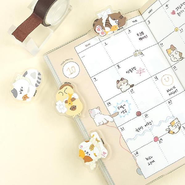  냥이 액막이 랜덤 아크릴집게 인박스(18개세트)