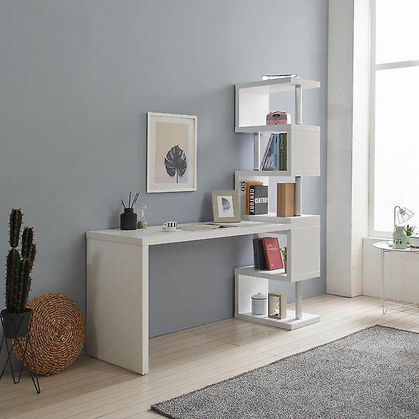  아이앤 레나1600멀티소형5단책장책상세트BR