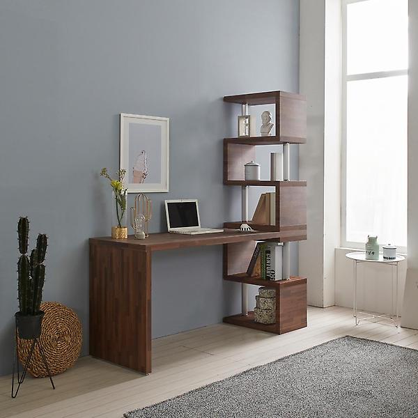  아이앤 레나1600멀티소형5단책장책상세트BR