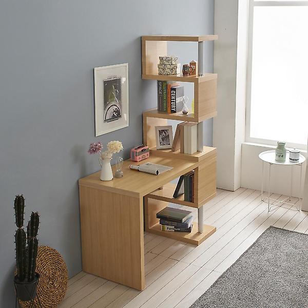  아이앤 레나1600멀티소형5단책장책상세트BR