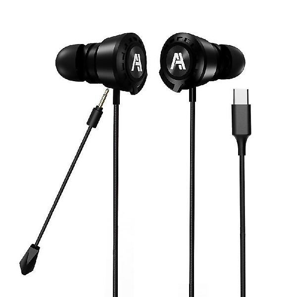  에이투 GE130 C타입 유선 게이밍 이어폰 탈부착 마이크 스마트폰 호환