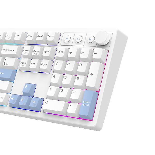  에이투 GK5 프로 유무선 게이밍키보드 LED 기계식 USB 풀배열 발로란트 오버워치 GK5PRO 오테뮤 그레이축