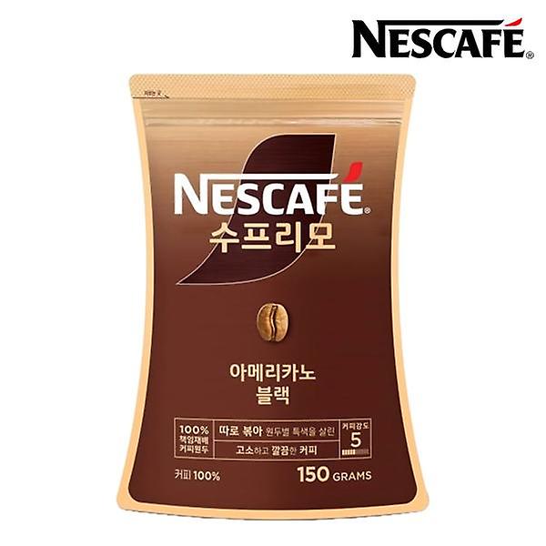  [네스카페] 수프리모 파우치 아메리카노 블랙 150g (택1)