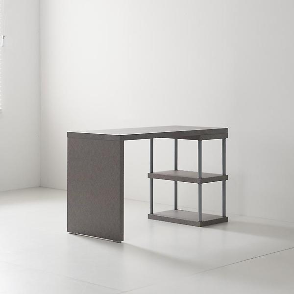  아이앤 케인즈 스틸 1200책상 소형 2단 책장 세트 BR