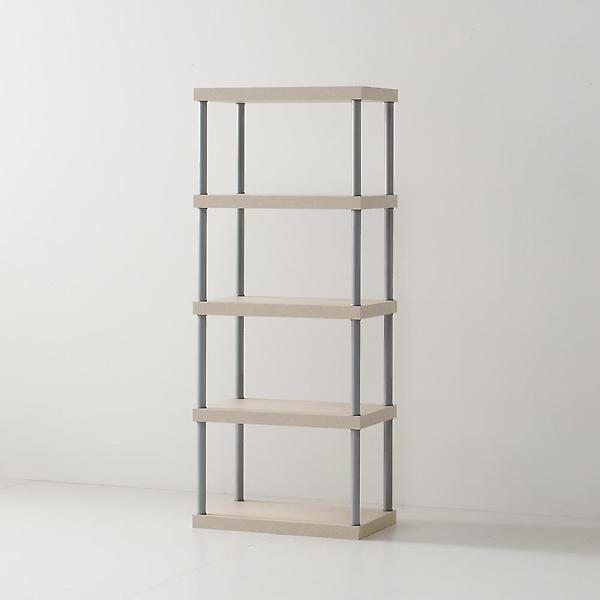  아이앤 케인즈 멀티 스틸 소형 4단 책장 BR