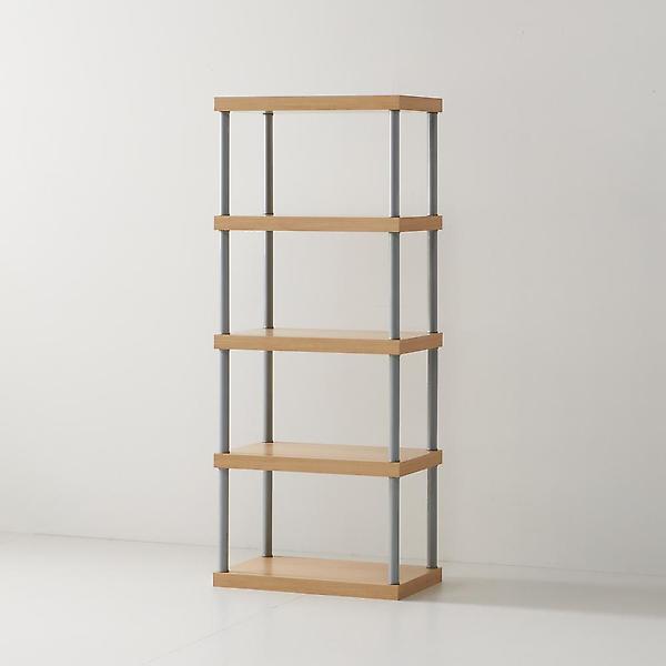  아이앤 케인즈 멀티 스틸 소형 4단 책장 BR