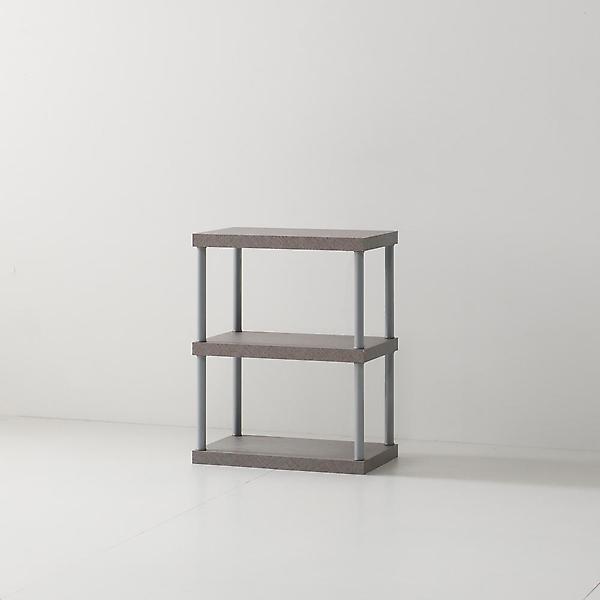  아이앤 케인즈 멀티 스틸 소형 2단 책장 BR