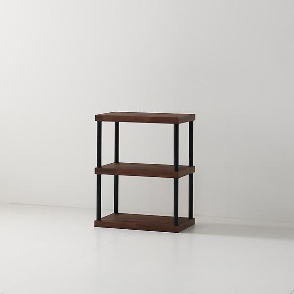  아이앤 케인즈 멀티 스틸 소형 2단 책장 BR