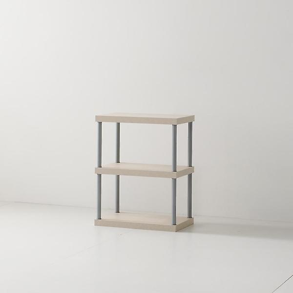  아이앤 케인즈 멀티 스틸 소형 2단 책장 BR