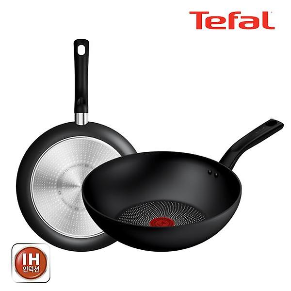  테팔 인덕션 티타늄 델리시오 2종세트 (프라이팬 28cm + 볶음팬 28cm)