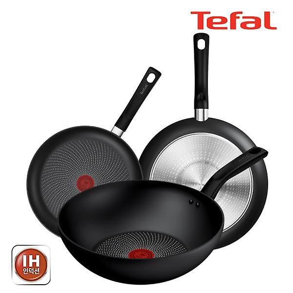  테팔 인덕션 티타늄 델리시오 3종세트 (프라이팬 24cm + 28cm + 볶음팬 28cm)