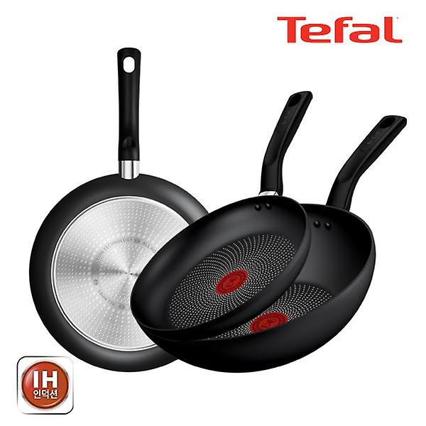  테팔 인덕션 티타늄 델리시오 3종세트 (프라이팬 22cm + 28cm + 볶음팬 28cm)