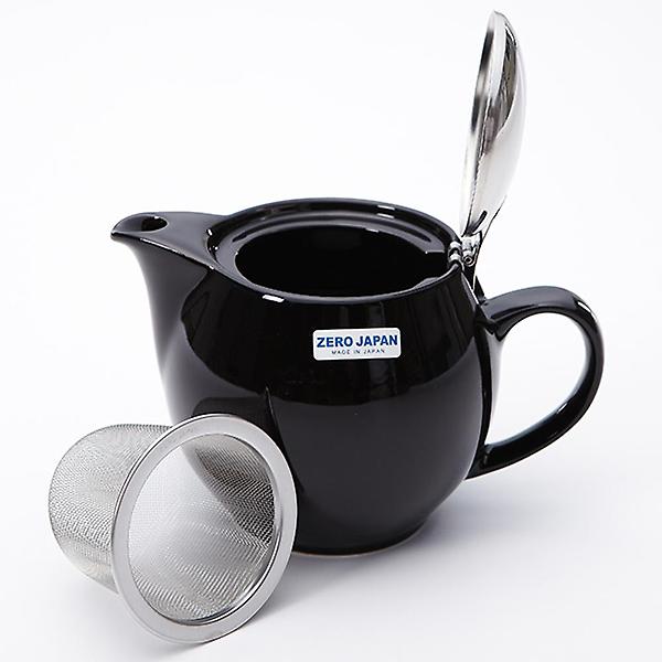 제로재팬 티포트 라운드 680ml 블랙 (BBN-04BK) 도자기 티팟세트
