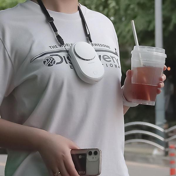  [스마텍] 휴대용 핸디 선풍기 미니 손 ST-HF700 목걸이형 스트랩