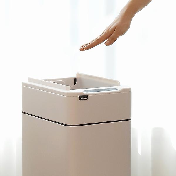 [다룸/D-TC-0012(WH)] 자동센서 스마트 쓰레기통 30L 화이트 날개형