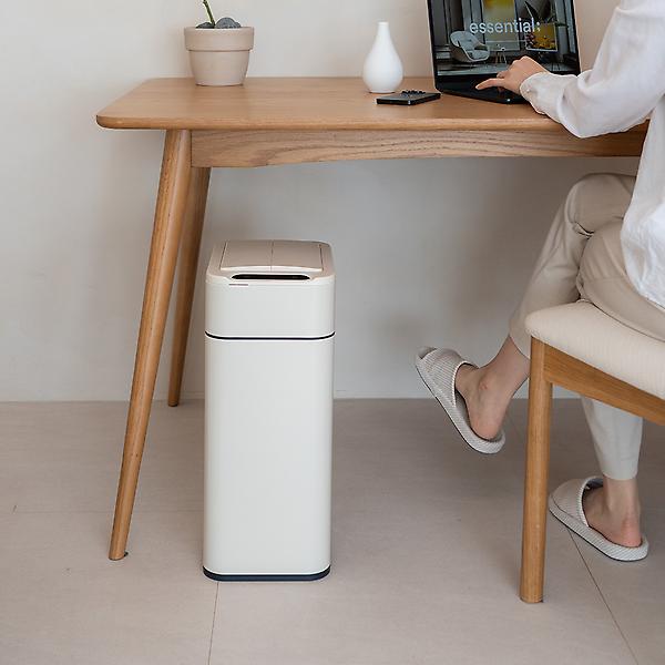 [다룸/D-TC-0101(IV)] 자동센서 스마트 쓰레기통 20L 아이보리 날개형