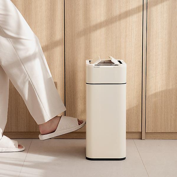 [다룸/D-TC-0101(WH)] 자동센서 스마트 쓰레기통 20L 화이트 날개형