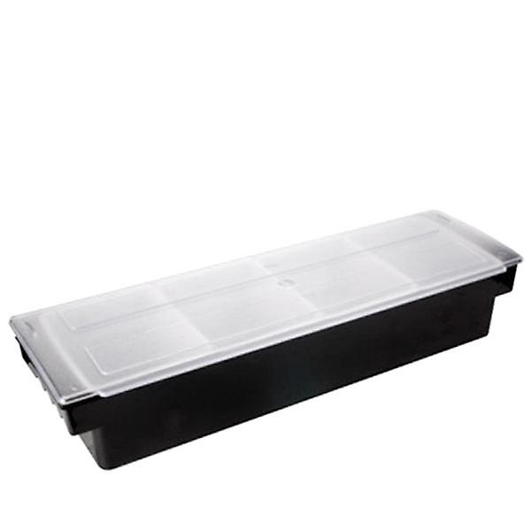  재료 보관통 4구 블랙 음식 식재료 보관용기